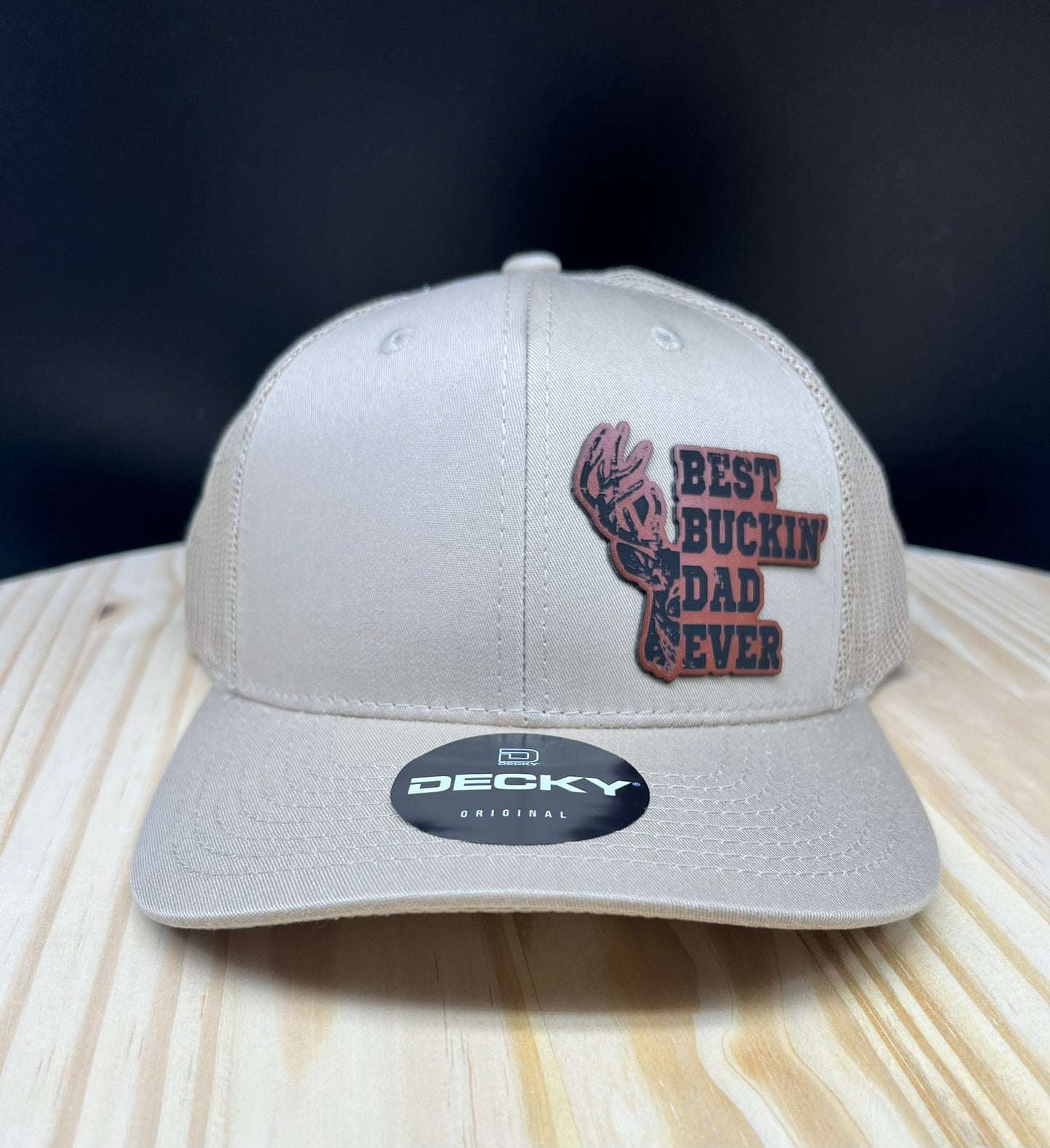 Best Buckin’ Dad - Structured Bill Trucker Hat - Khaki