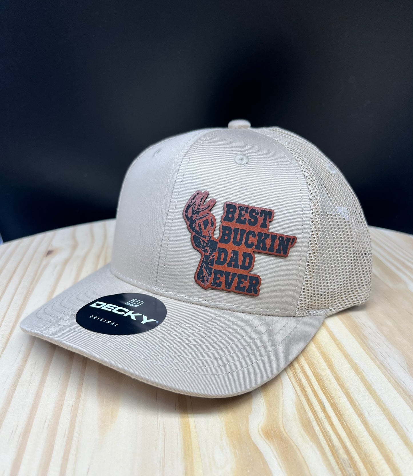 Best Buckin’ Dad - Structured Bill Trucker Hat - Khaki