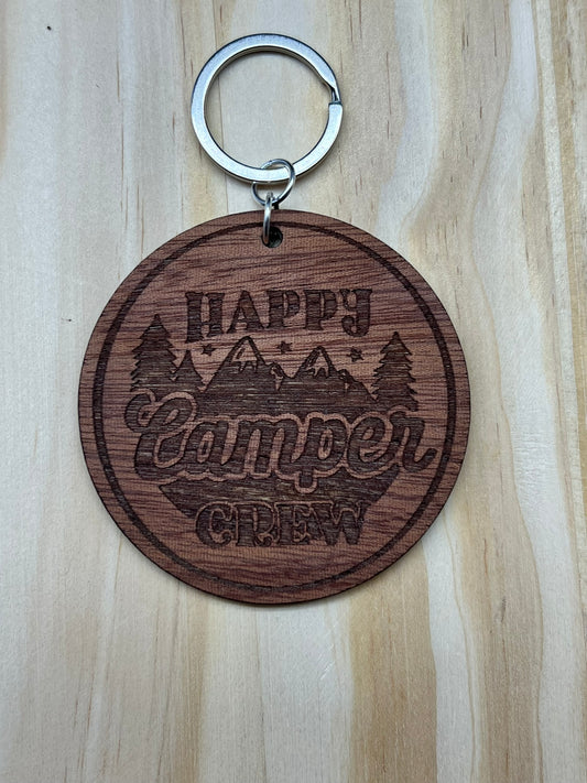Happy Camper Crew Keychain