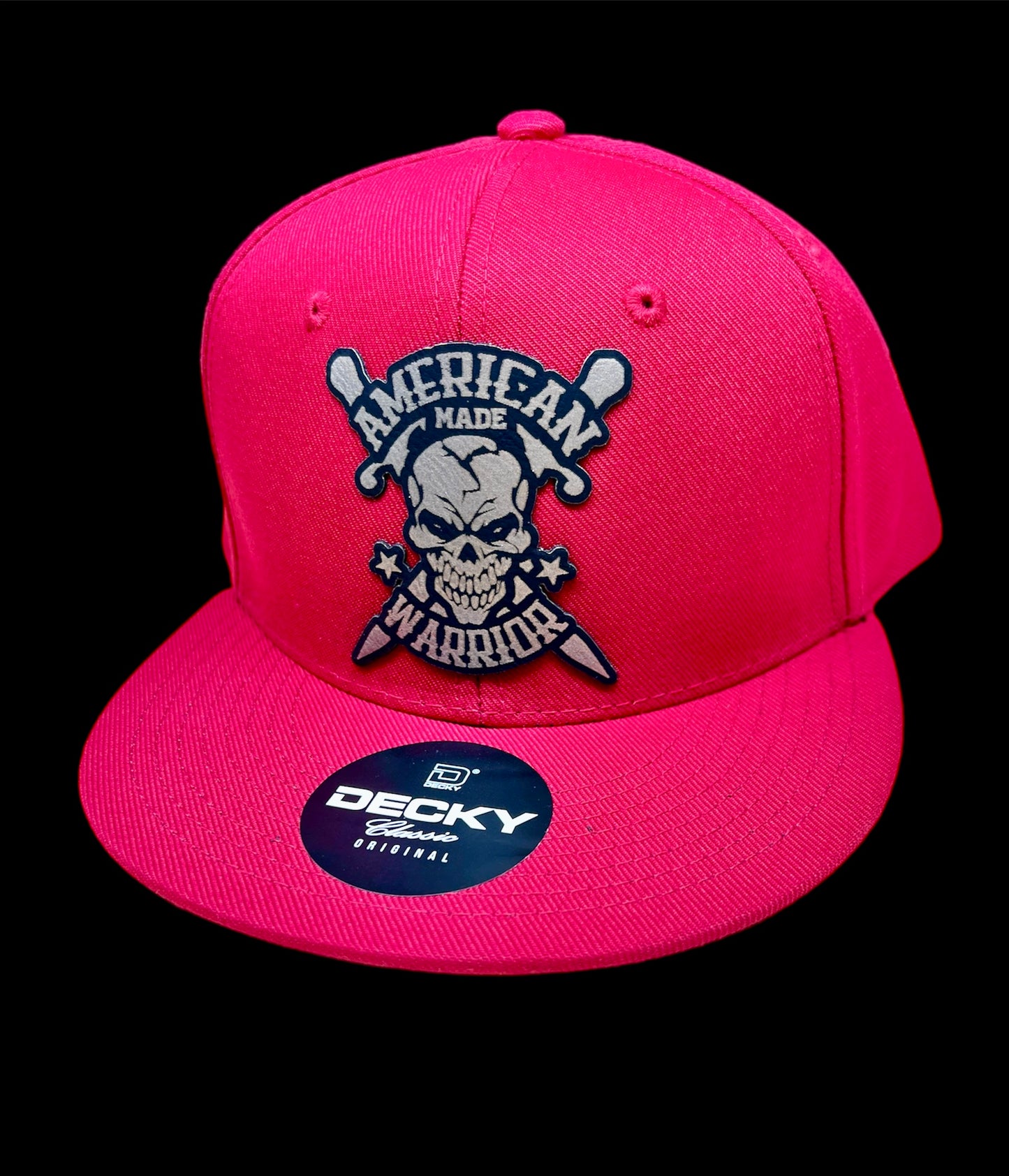 American Made Warrior - Flat Bill Structured Hat - Cardinal