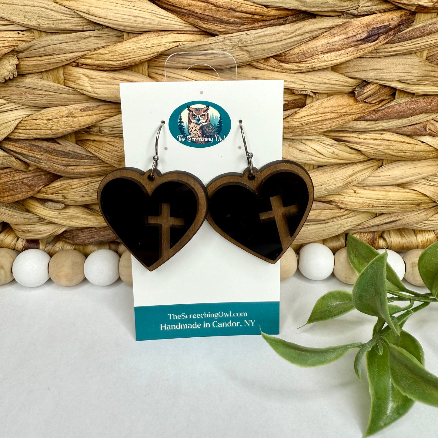 Cross Hearts Earrings