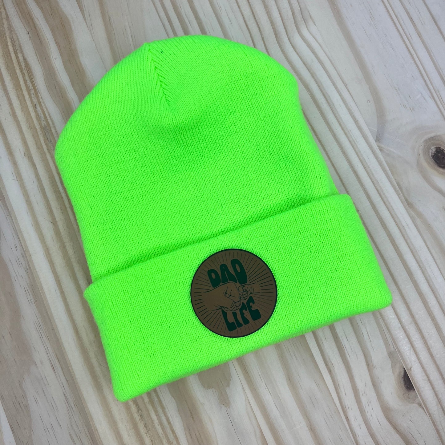 Beanie - Pick Your Patch - Neon Green