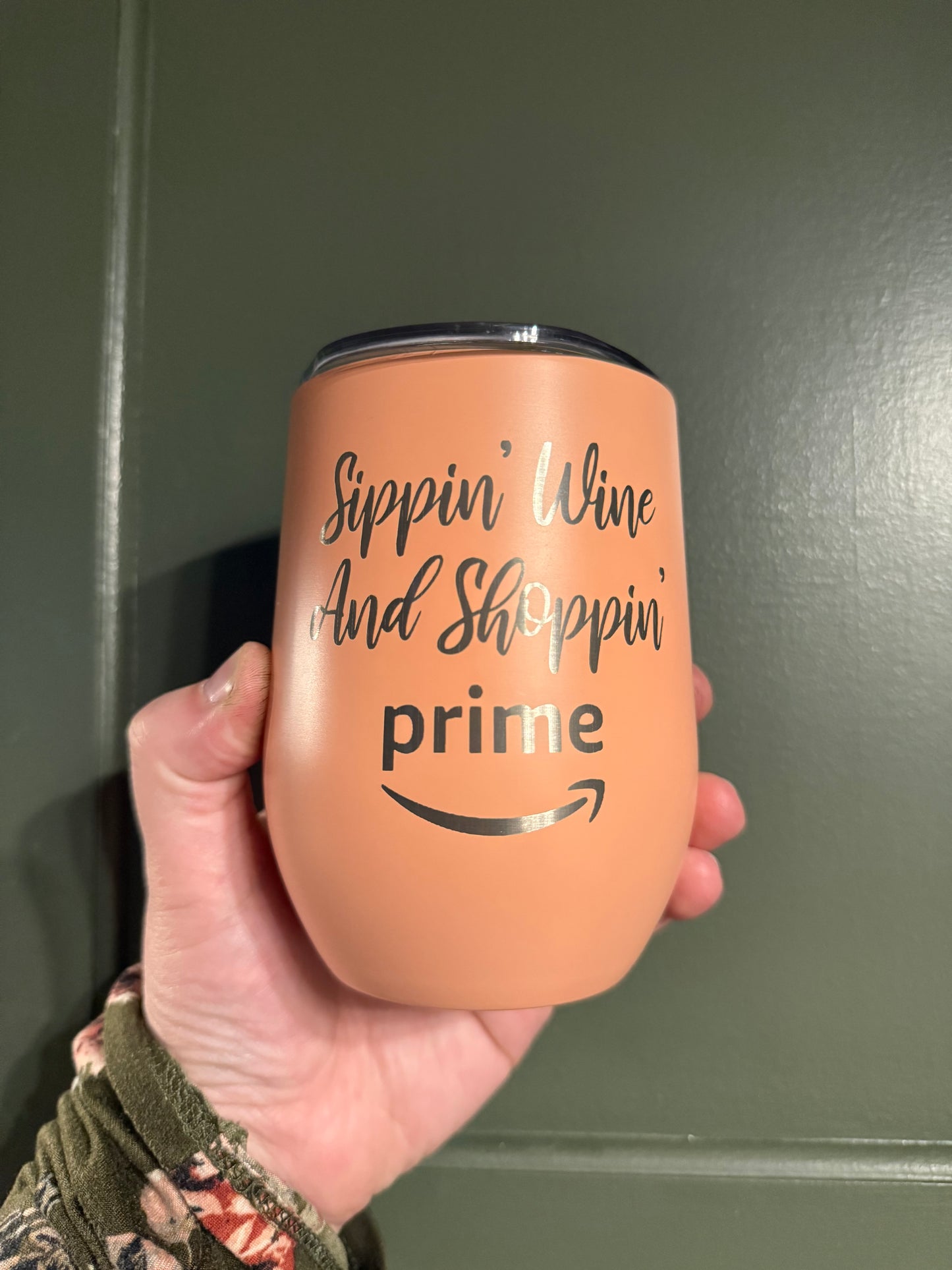 Sippin' Wine & Shoppin' - Wine Tumbler