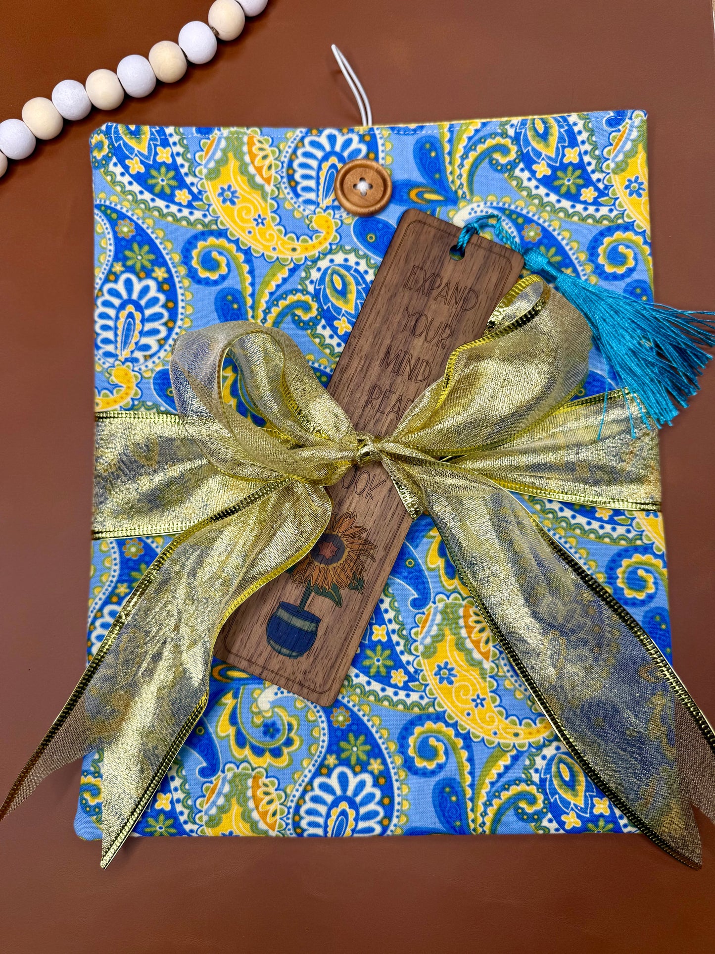 Paisley Book Sleeve Gift Set - Large