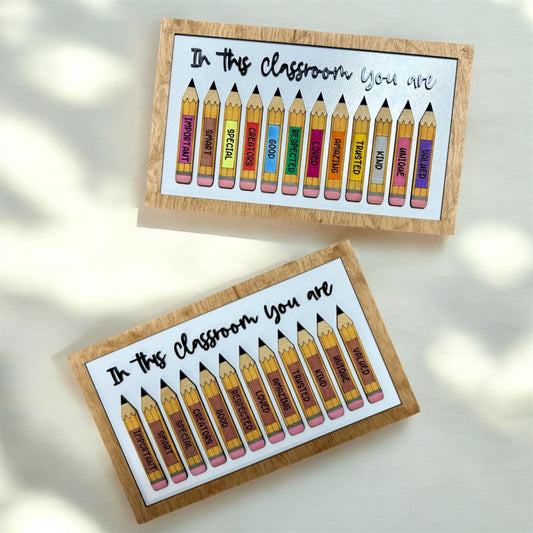 Classroom Affirmations Sign