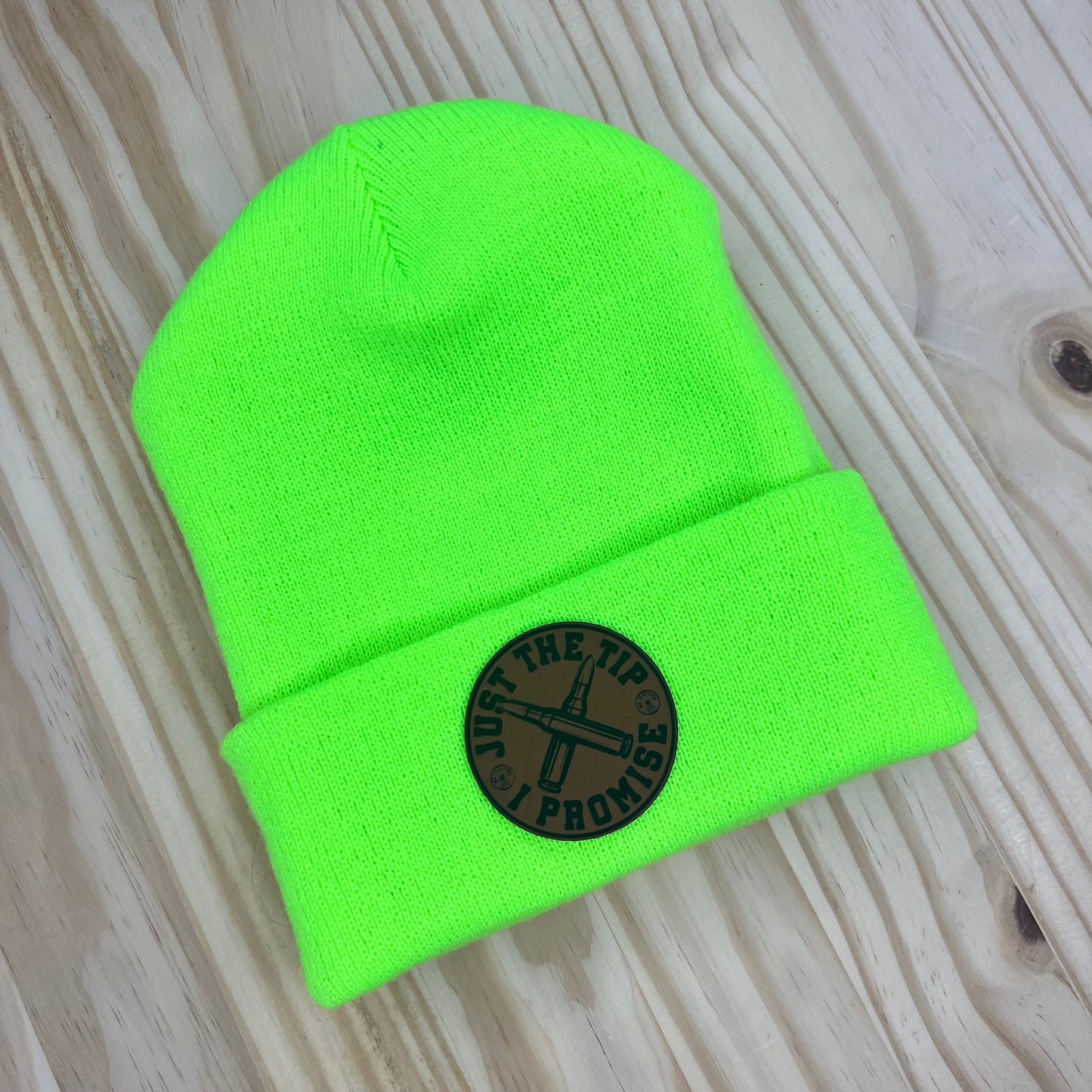 Beanie - Pick Your Patch - Neon Green