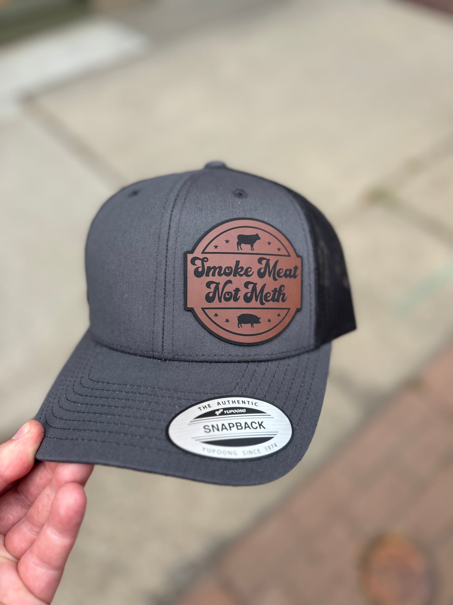 Smoke Meat, Not Meth - Build Your Hat