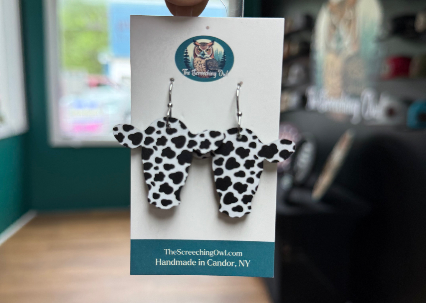 Cow Head Earrings