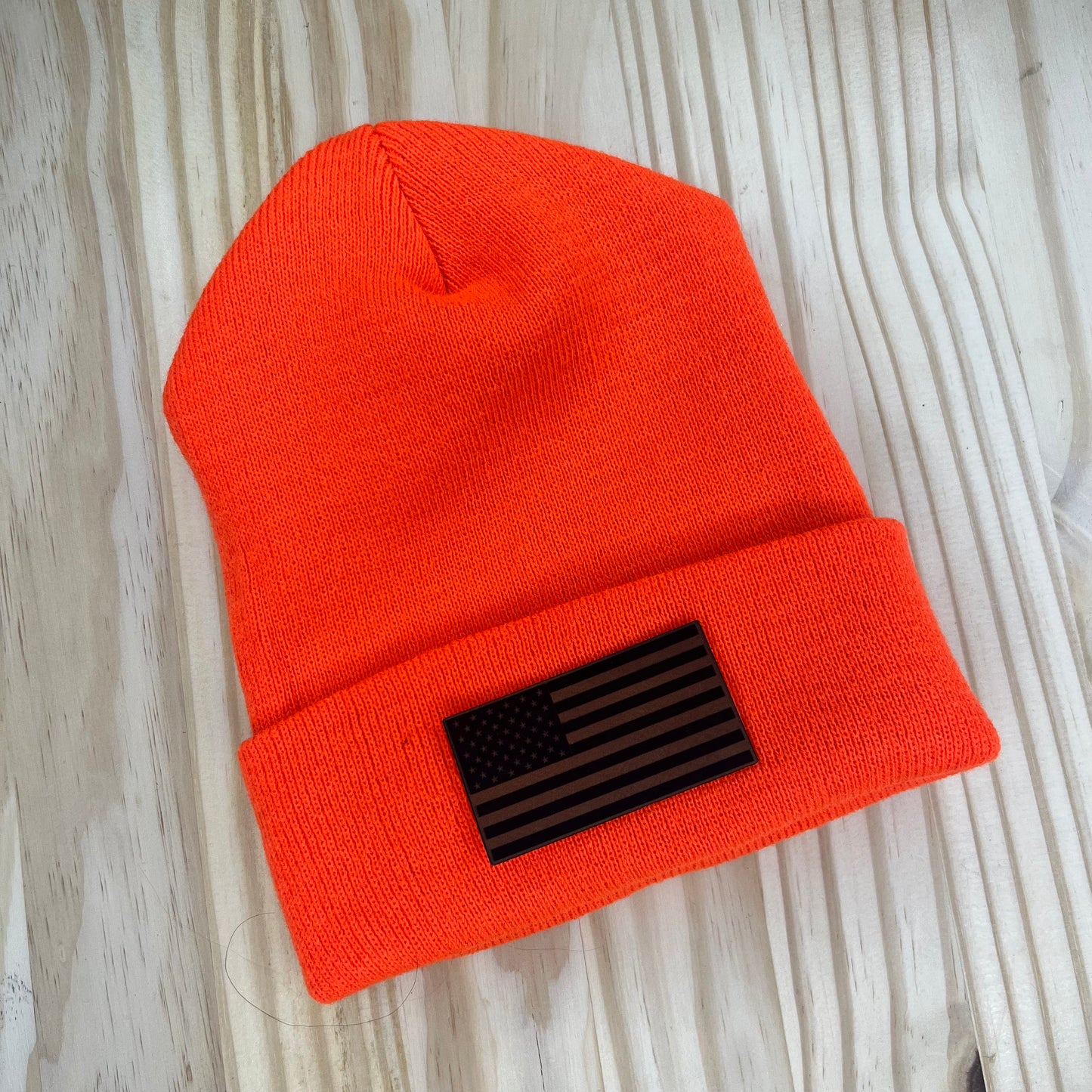 Beanie - Pick Your Patch - Blaze Orange