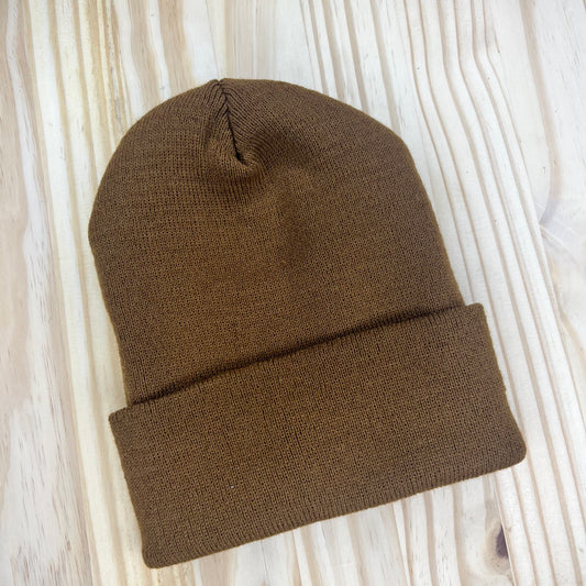 Beanie - Pick Your Patch - Caramel Brown