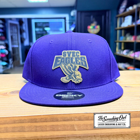 SVEC Eagles Hat - Purple Flat Bill