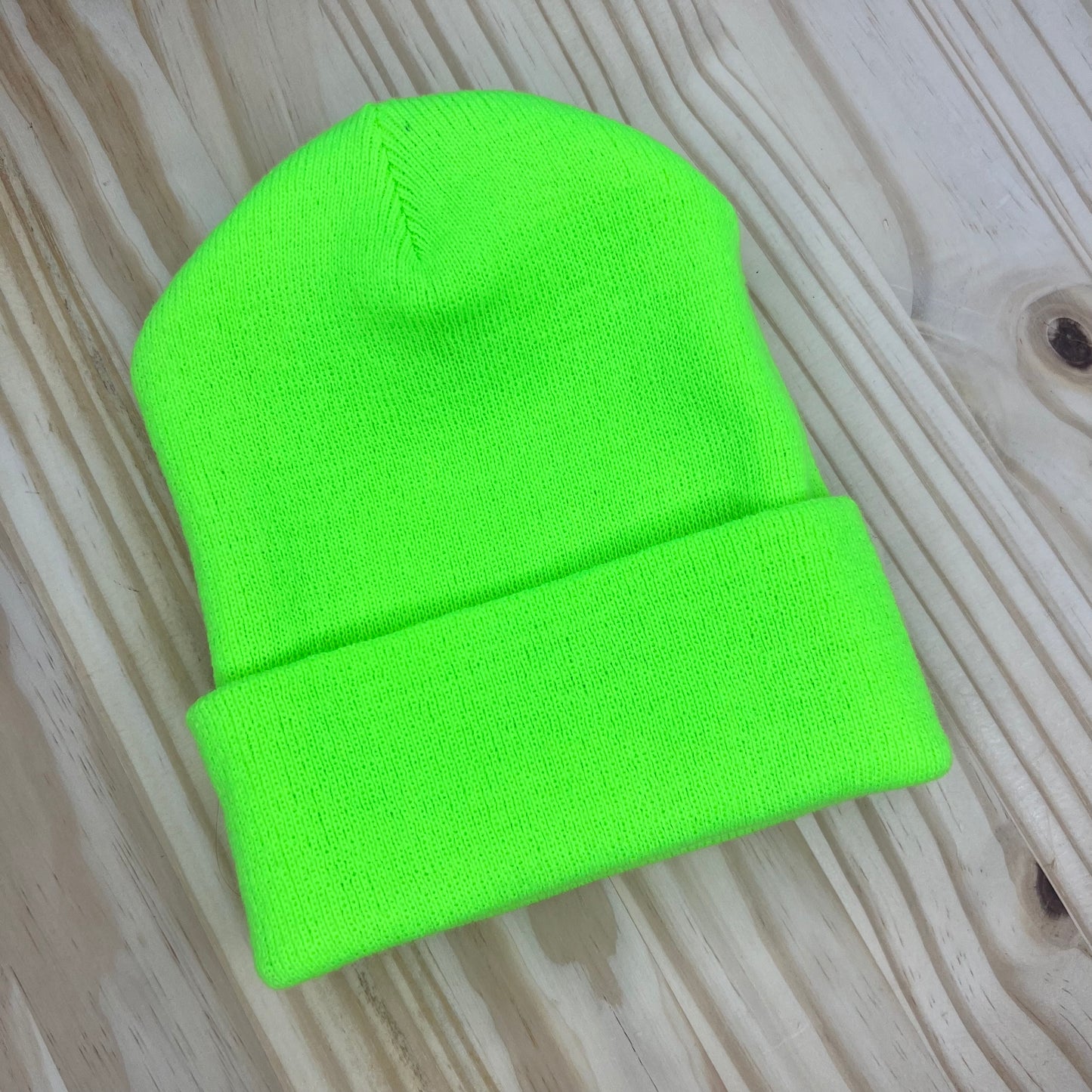 Beanie - Pick Your Patch - Neon Green