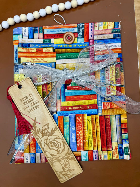 Bookshelf Book/Tablet Sleeve - Large