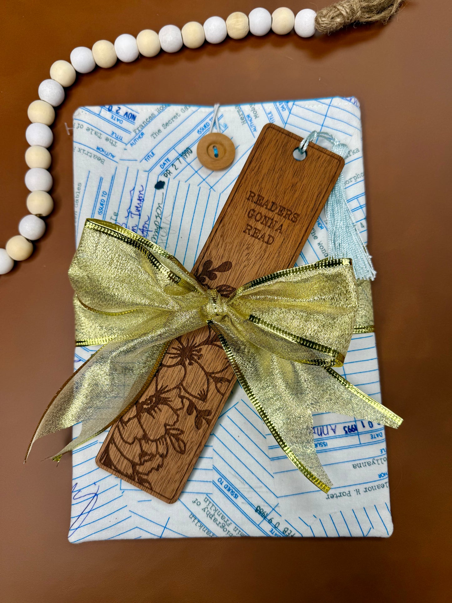 Library Card Book Sleeve Gift Set - Small