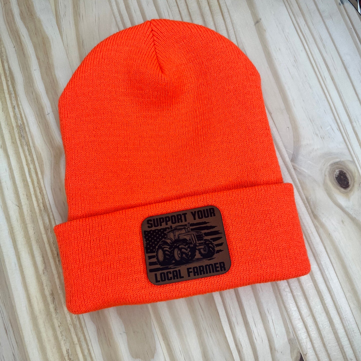 Beanie - Pick Your Patch - Blaze Orange