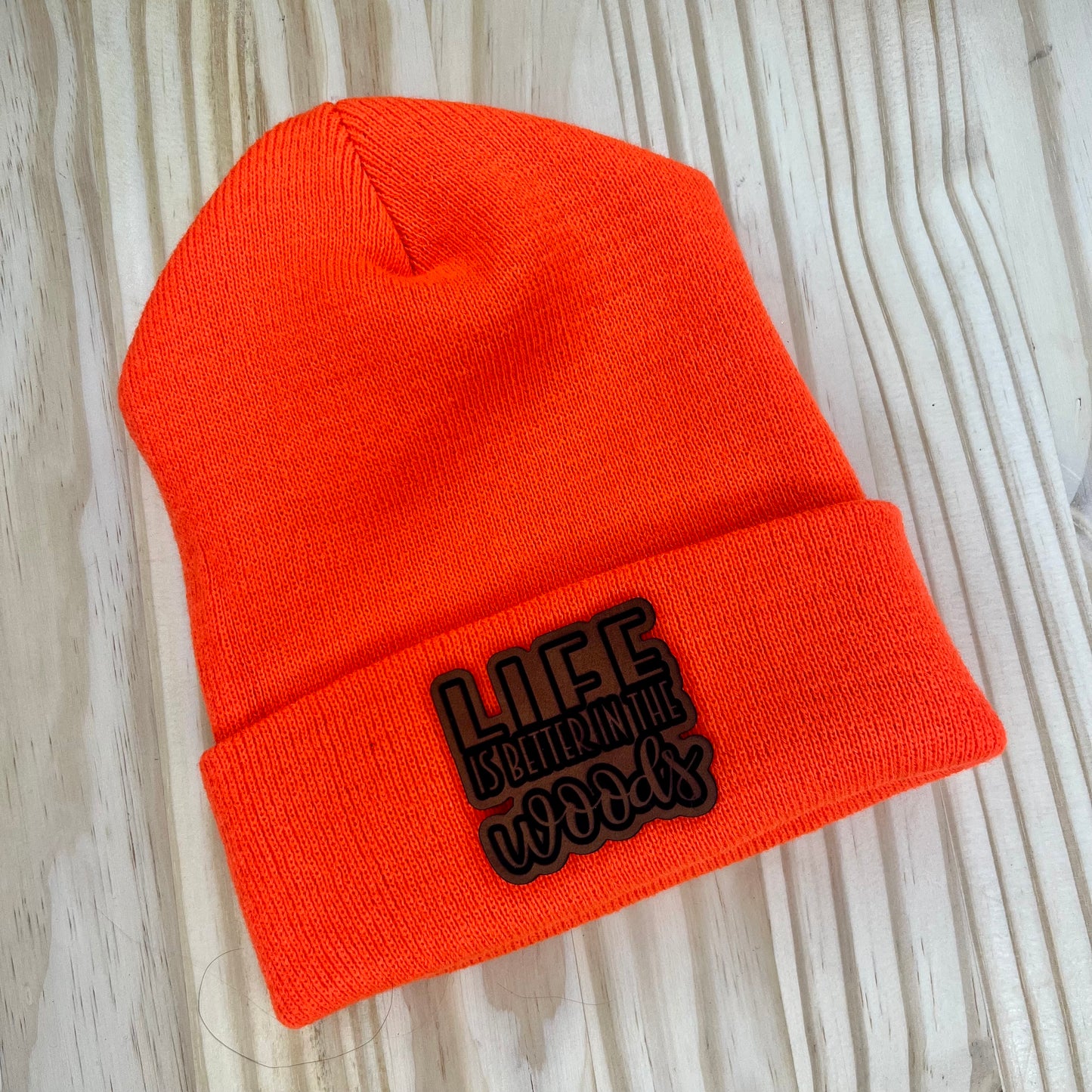 Beanie - Pick Your Patch - Blaze Orange