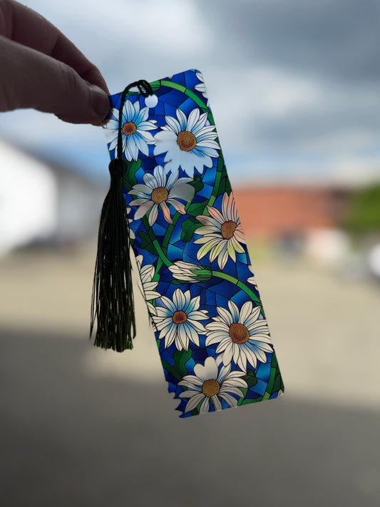 Daisy Stained Glass Bookmark