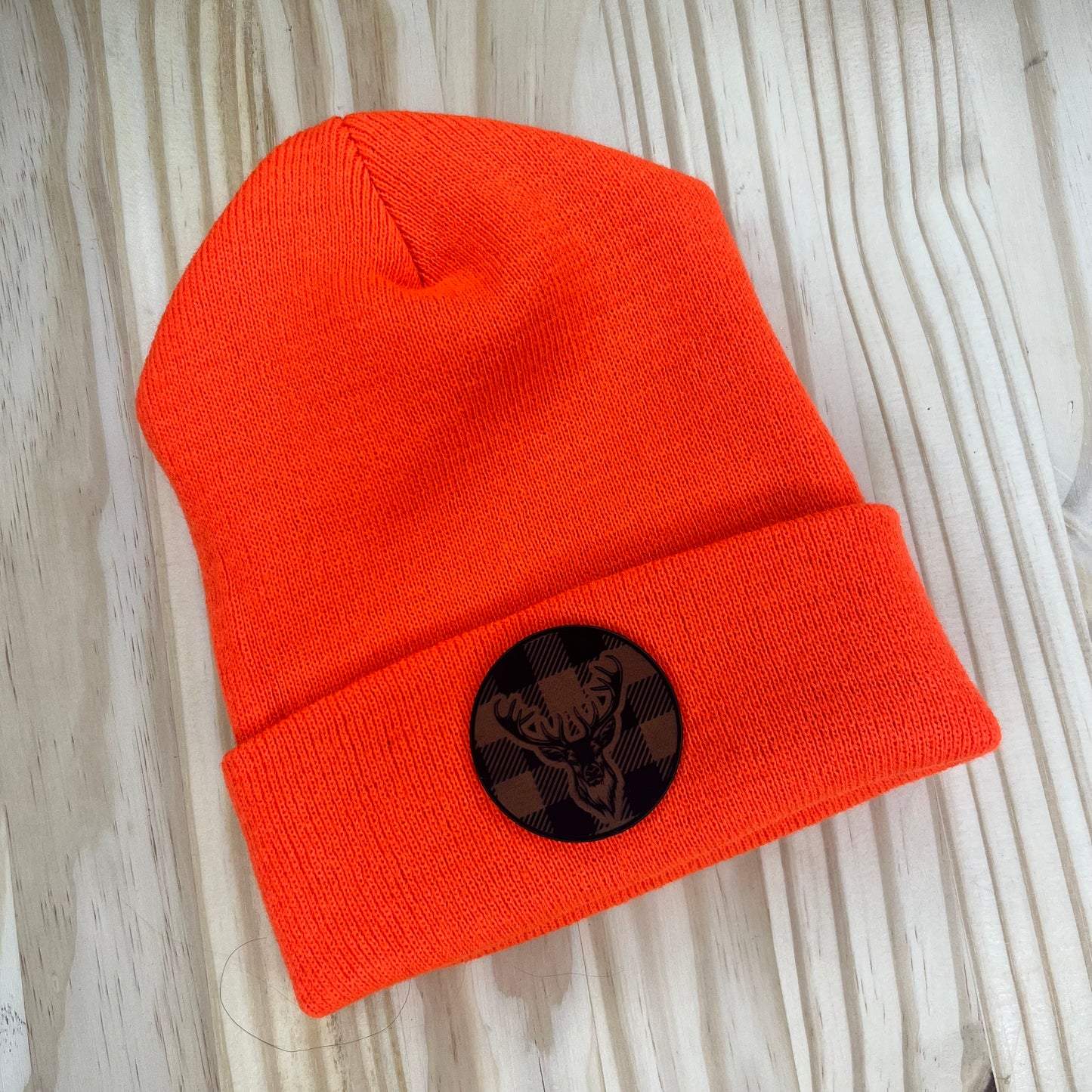 Beanie - Pick Your Patch - Blaze Orange