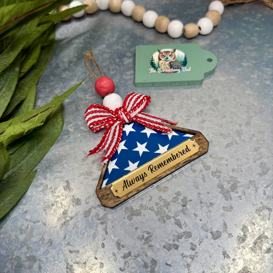 Triangle Folded Flag Ornament