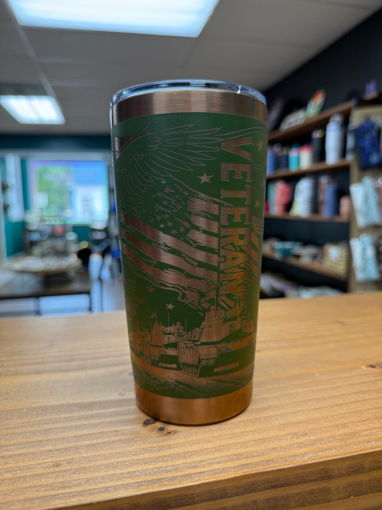 Veteran - Green to Copper 20oz Tumbler