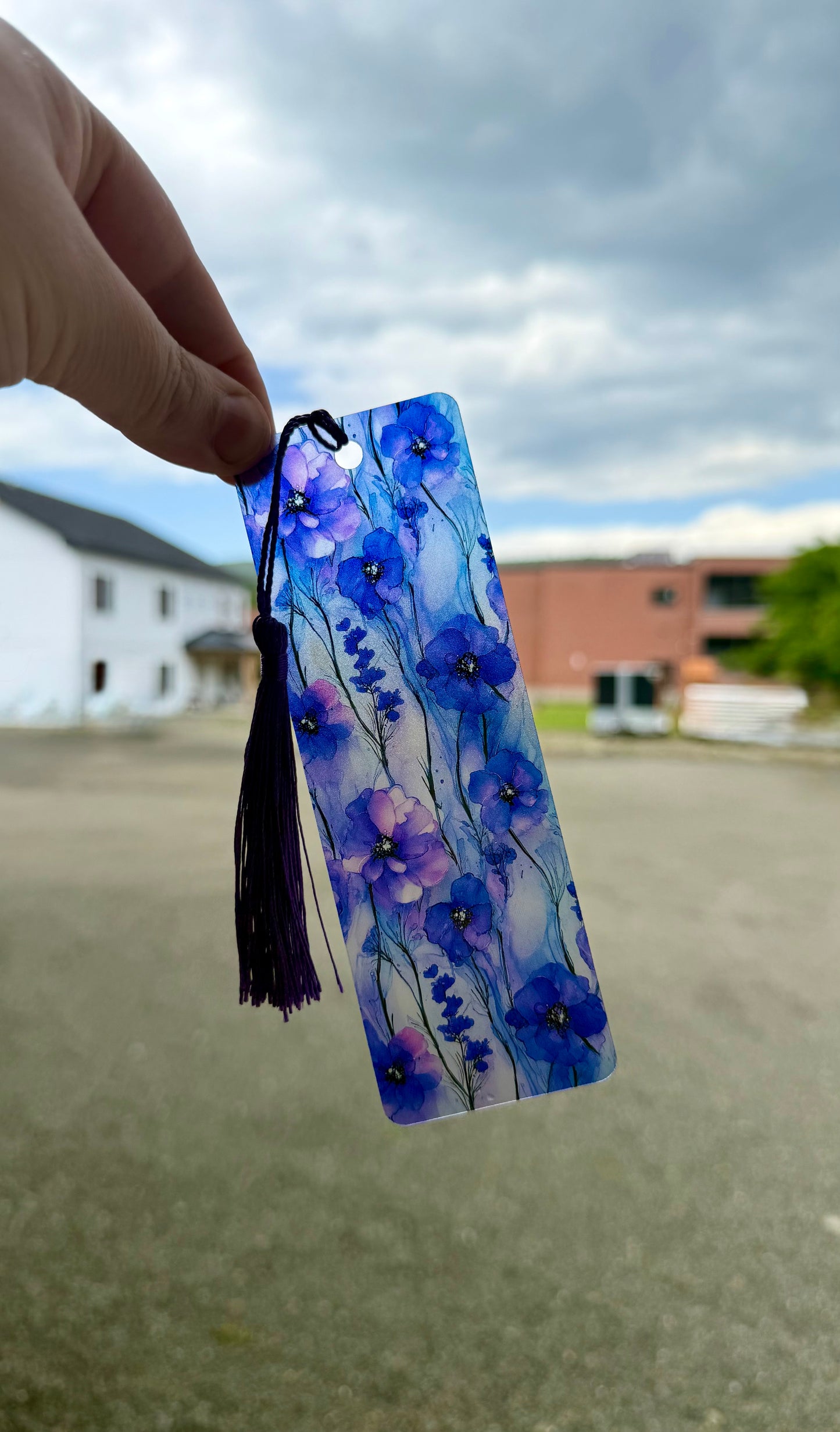 Purple Floral Bookmark