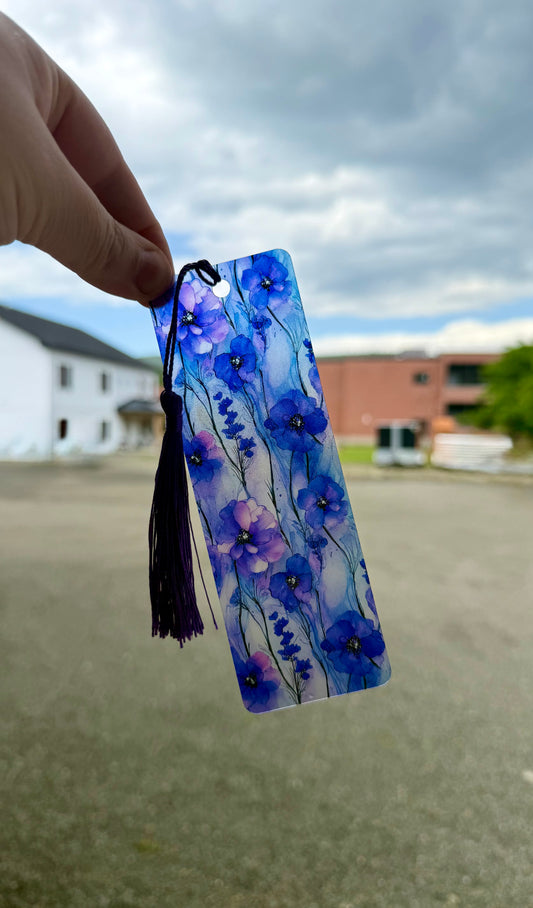 Purple Floral Bookmark