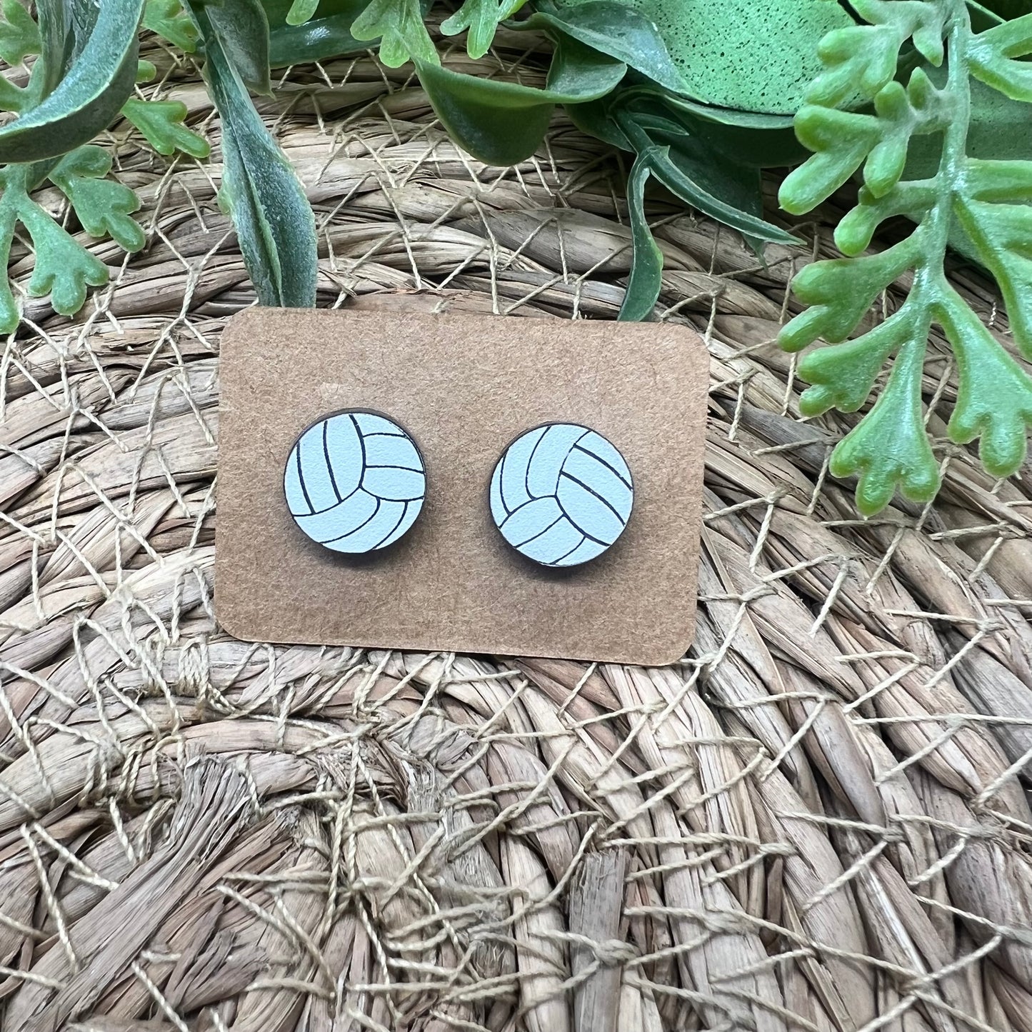 Volleyball Stud Earrings