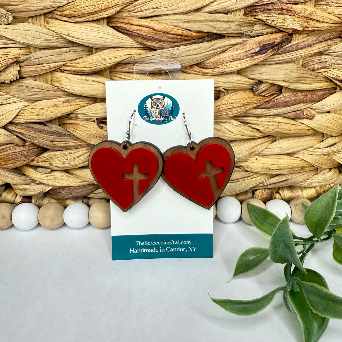 Cross Hearts Earrings