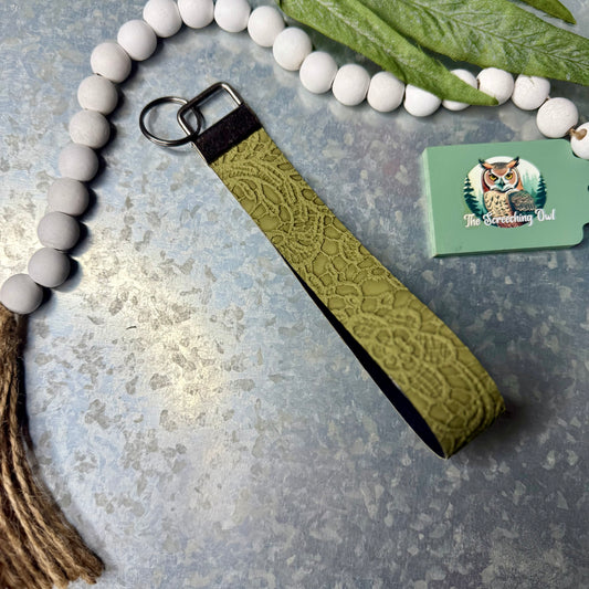 Olive Lace Key Fob