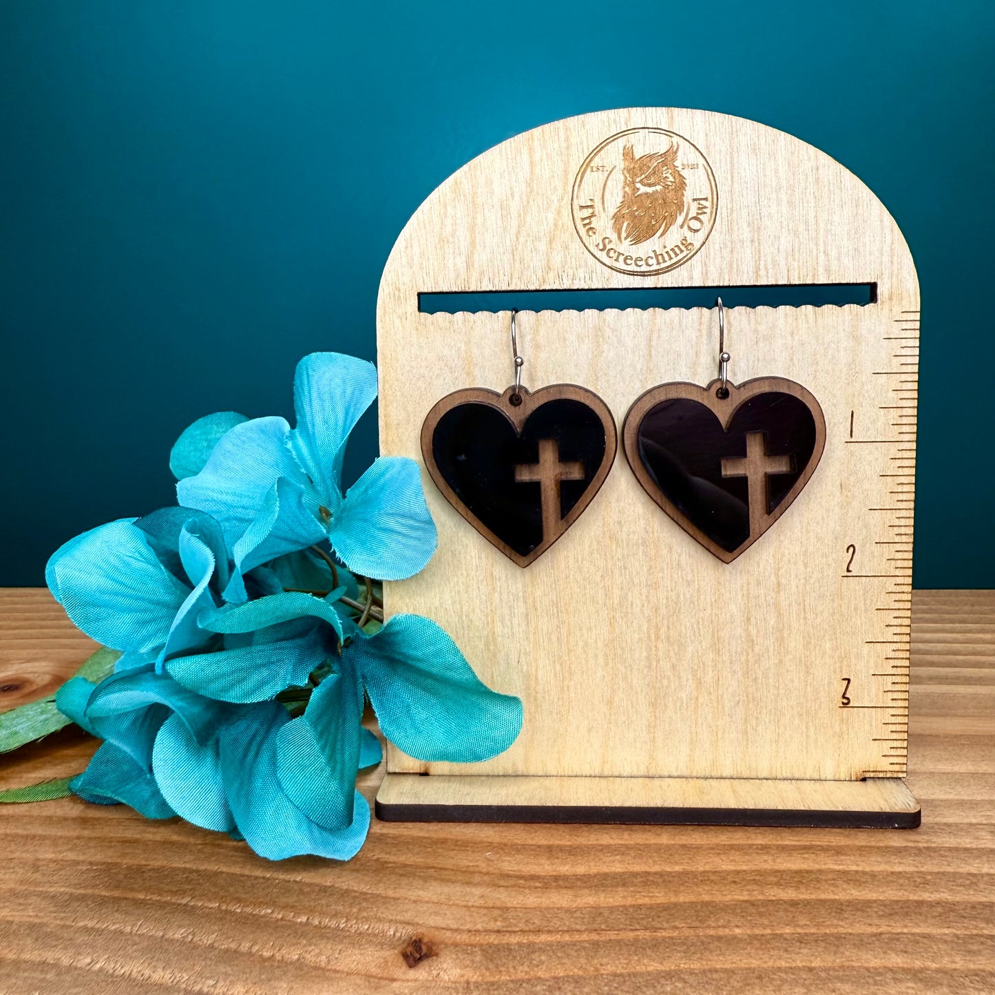 Cross Hearts Earrings