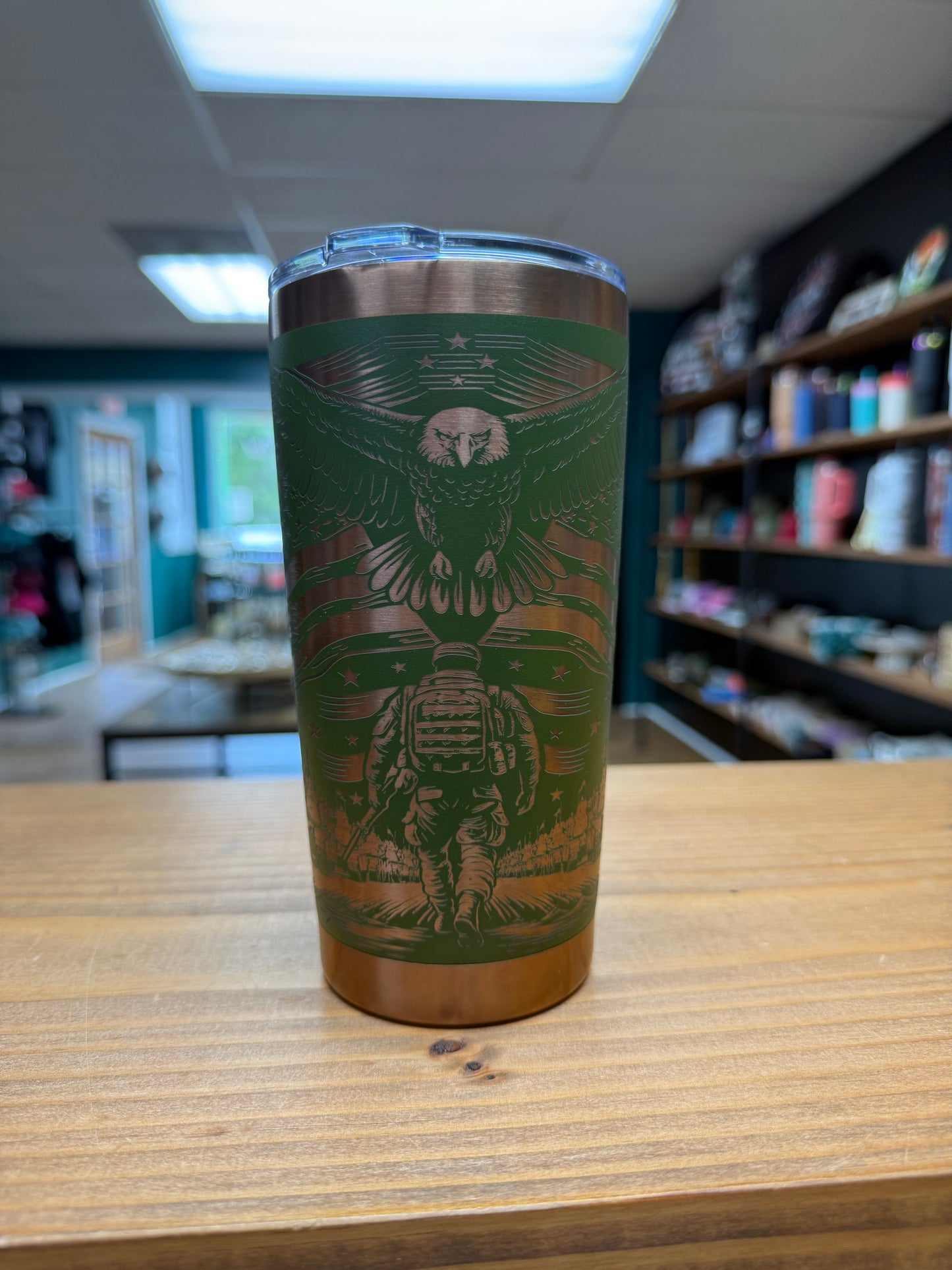 Veteran - Green to Copper 20oz Tumbler