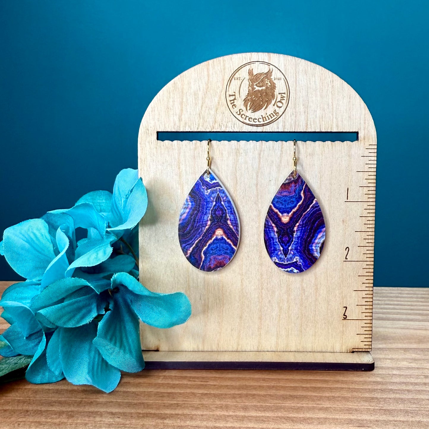 Geode Teardrop Earrings