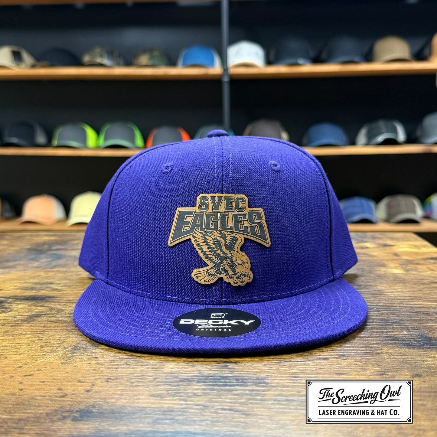 SVEC Eagles Hat - Purple Flat Bill