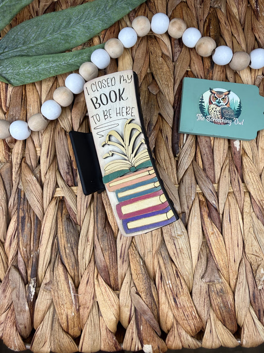 I Closed My Book Claw Clip
