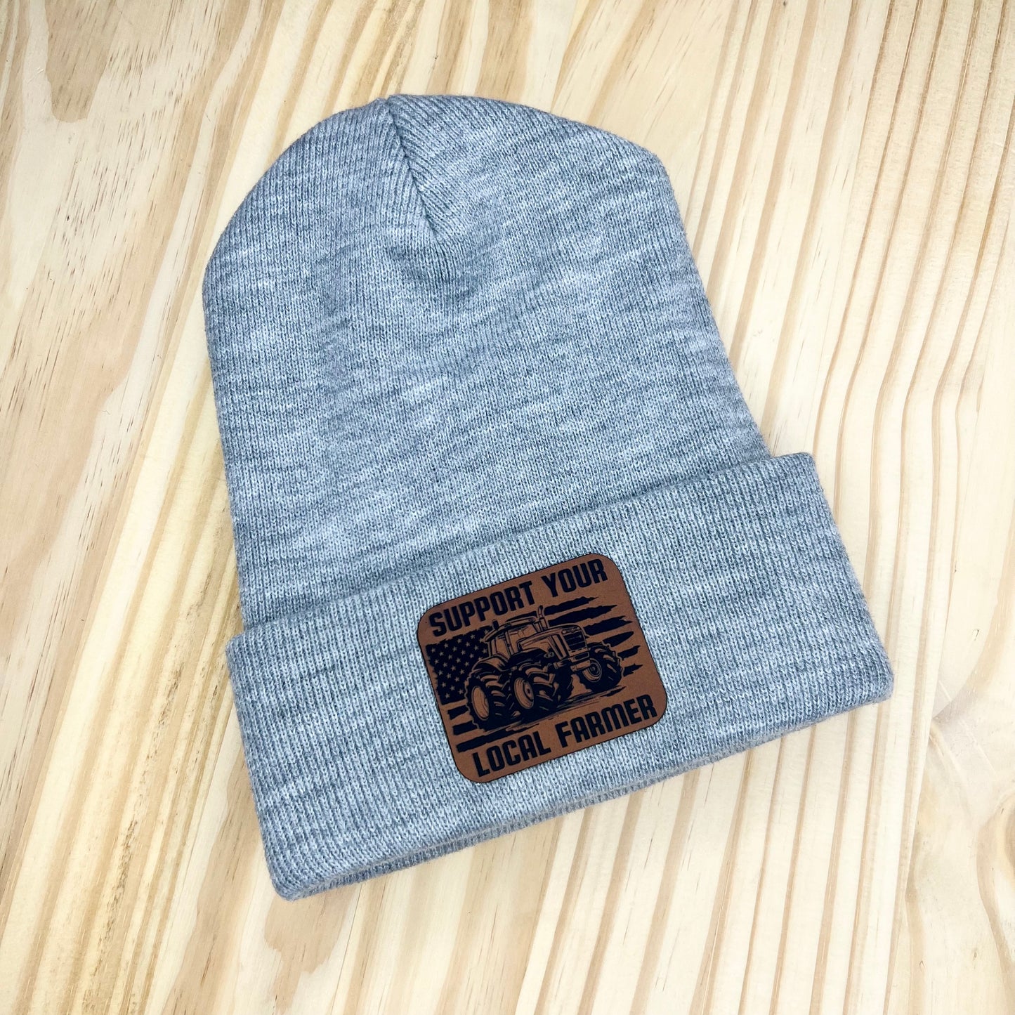 Beanie - Pick Your Patch - Gray