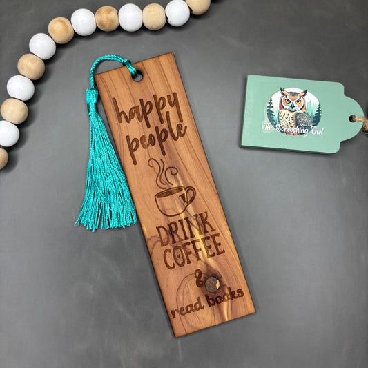 Happy People Drink Coffee Bookmark