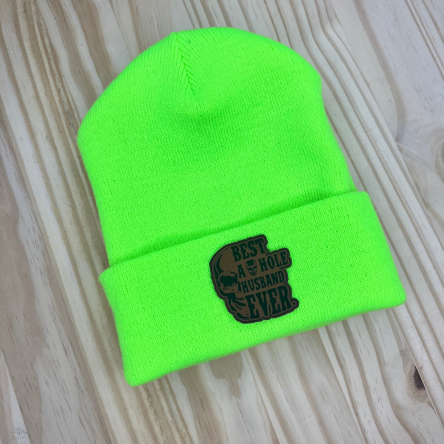 Beanie - Pick Your Patch - Neon Green