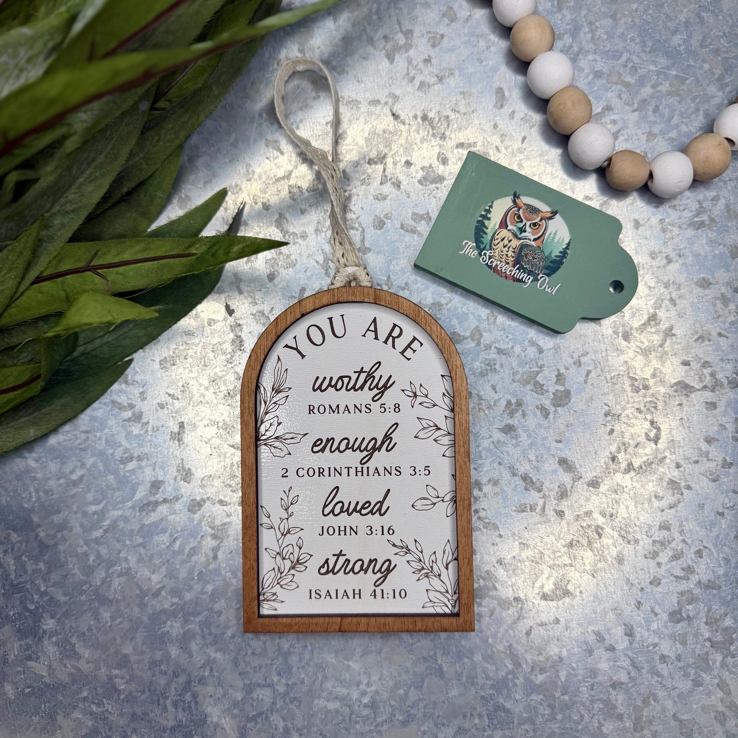 Bible Verse Affirmation Ornament