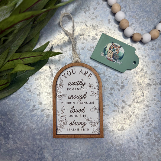 Bible Verse Affirmation Ornament