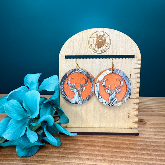 Camo Deer Earrings