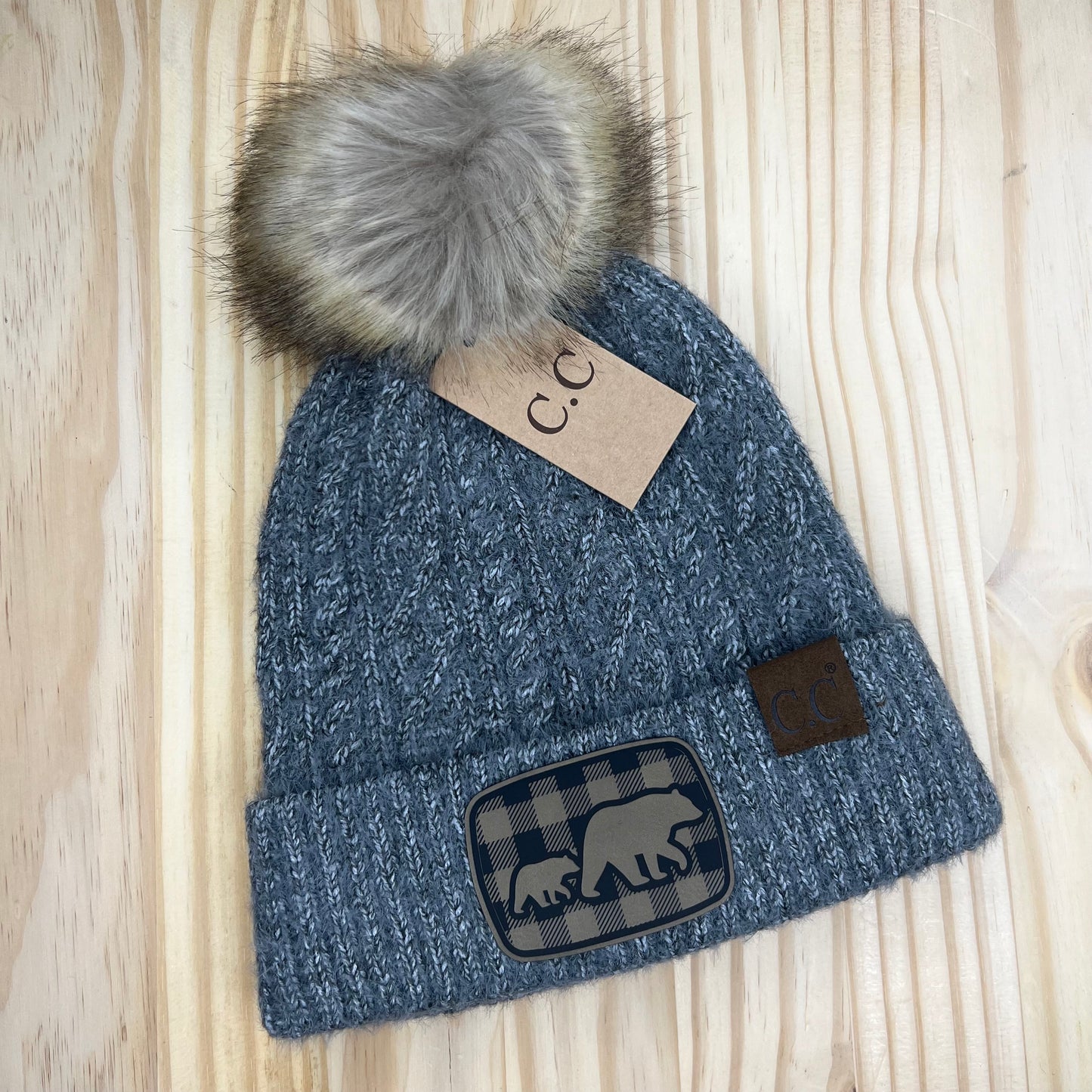 C.C Beanie - Bear and Cub - Gray