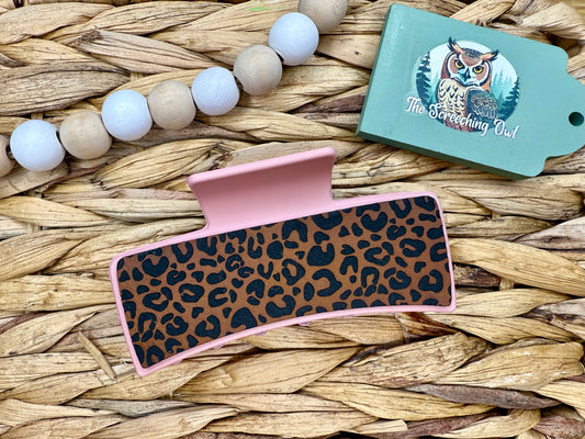 Leopard Print Claw Clip
