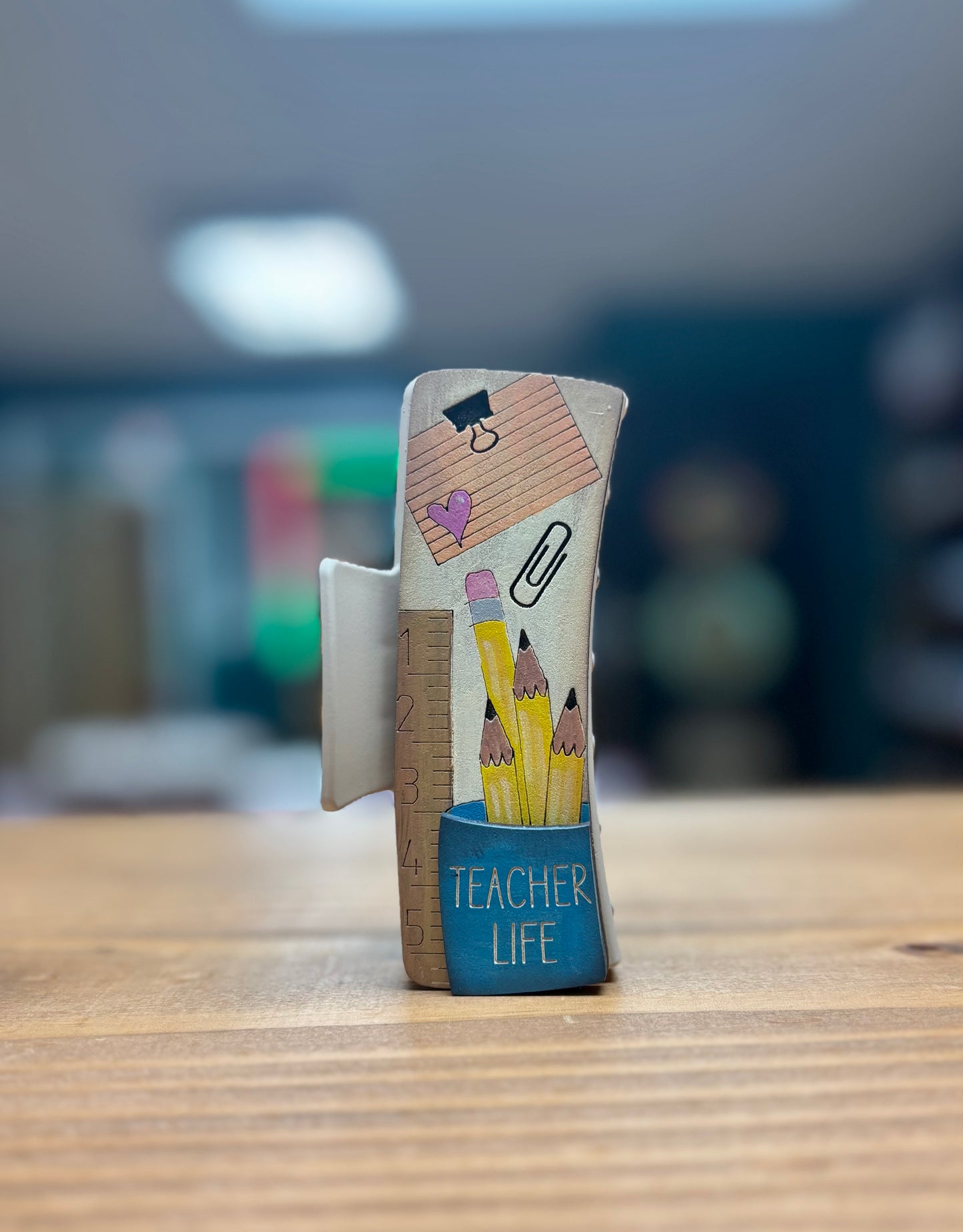Teacher Life Claw Clip