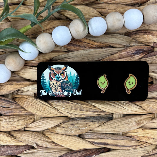 Spring Leaf Stud Earrings