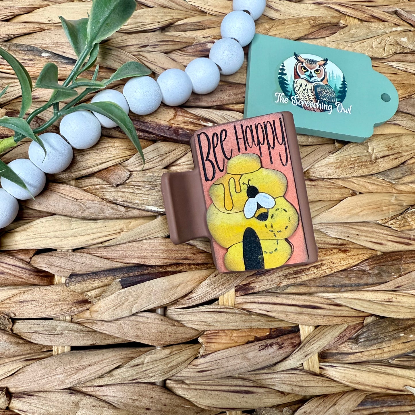 Bee Happy Claw Clip