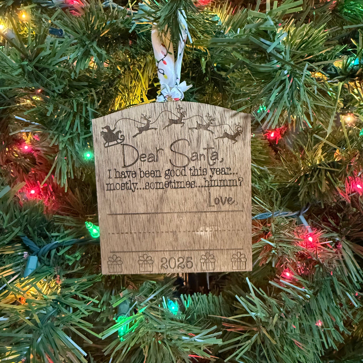Dear Santa Kids Signature Ornament