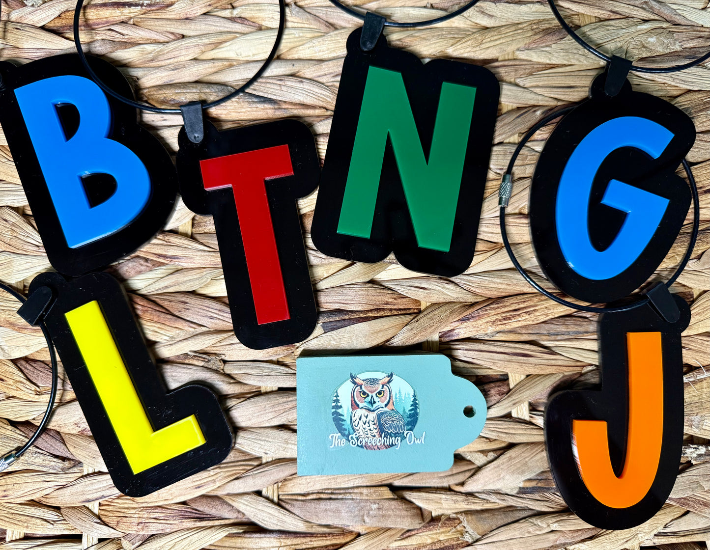 Letter Backpack Tags