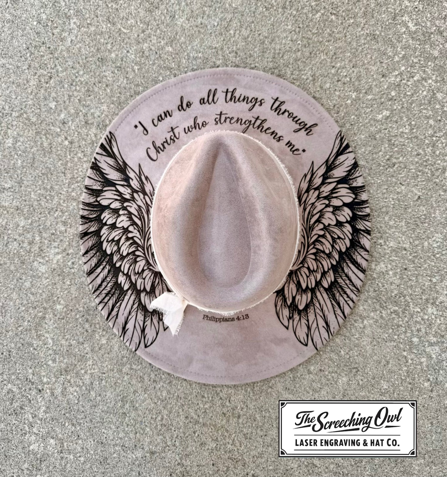 Angel Wings Wide Brim Hat