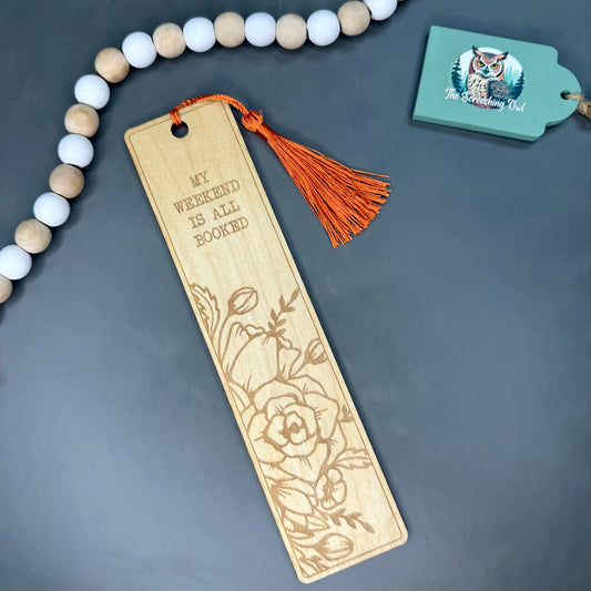 Weekend Booked Up Bookmark