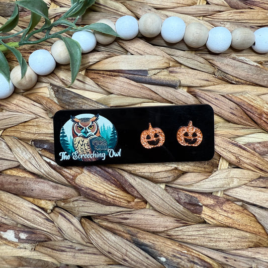 Jack O’ Lantern Stud Earrings